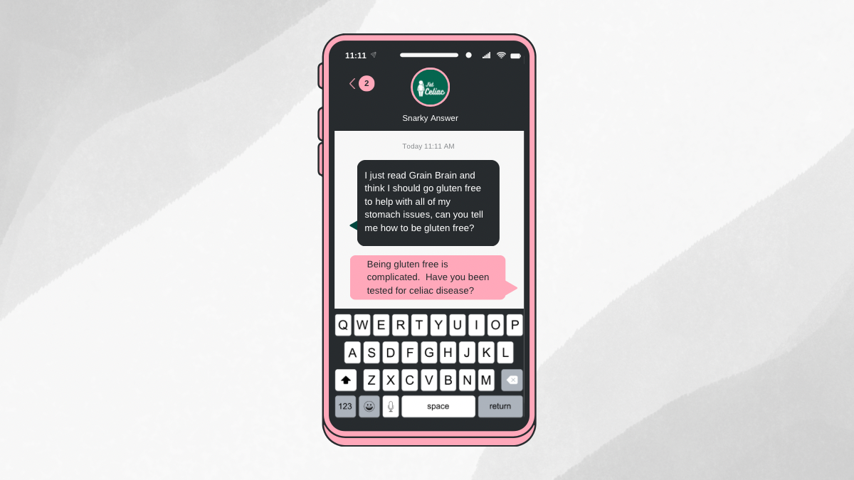 Snarky Answers to Questions about Gluten Free